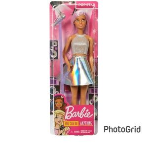 Barbie Careers Fashion Doll & Accessory Pop Star with Pink Hair & Brown Eyes